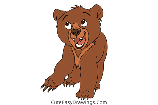 how to draw koda from brother bear - www.cuteeasydrawings.com