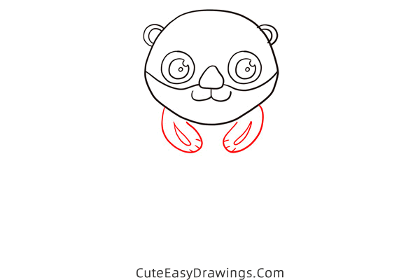 how to draw an otter - www.cuteeasydrawings.com