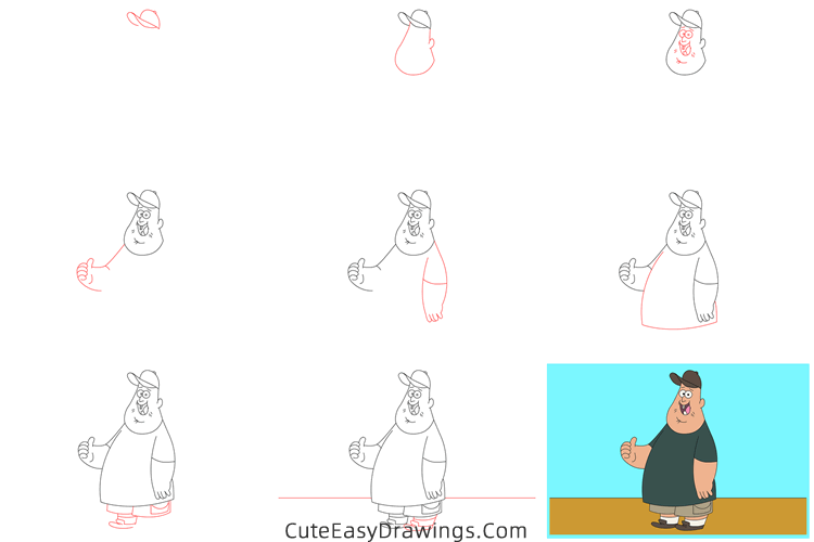 how to draw soos ramirez from gravity falls - www.cuteeasydrawings.com