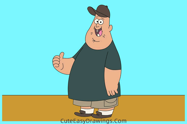 how to draw soos ramirez from gravity falls - www.cuteeasydrawings.com