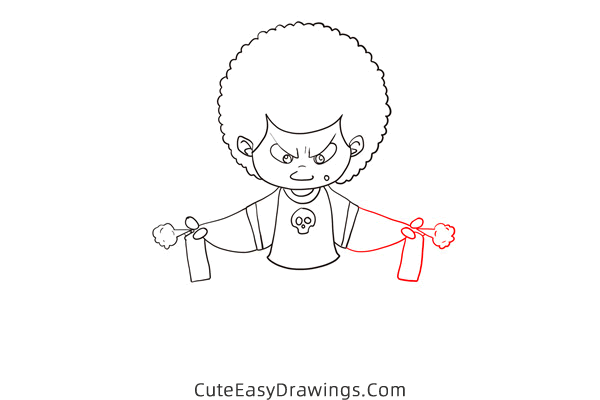 how to draw a boy killing a mosquito - www.cuteeasydrawings.com