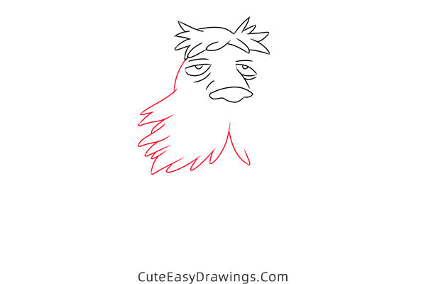 how to draw heen from howls moving castle - www.cuteeasydrawings.com