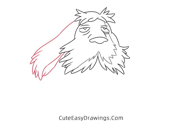 how to draw heen from howls moving castle - www.cuteeasydrawings.com
