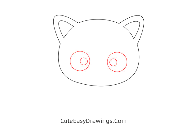 how to draw chococat - www.cuteeasydrawings.com