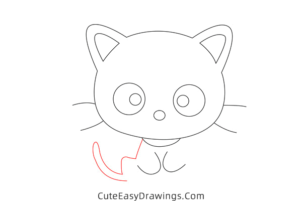 how to draw chococat - www.cuteeasydrawings.com