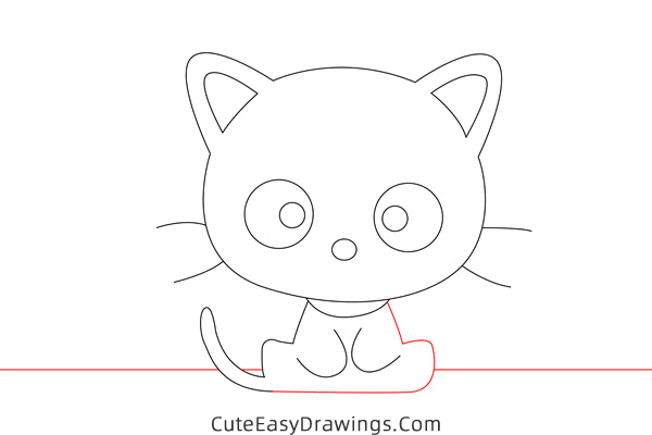 how to draw chococat - www.cuteeasydrawings.com