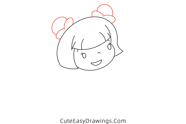 how to draw a girl waving goodbye - www.cuteeasydrawings.com