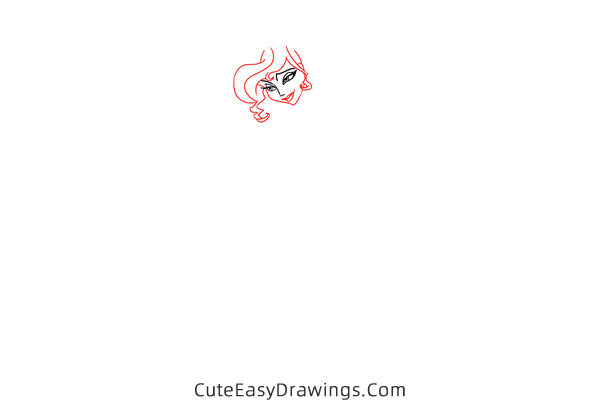 how to draw megara from hercules - www.cuteeasydrawings.com