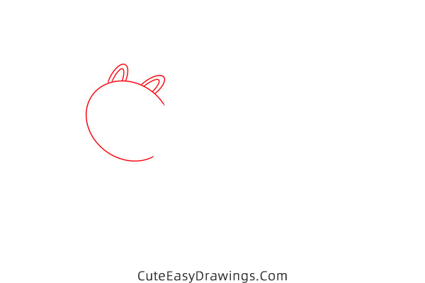 how to draw a cat eating - www.cuteeasydrawings.com