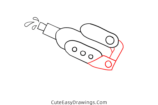 how to draw a water gun - www.cuteeasydrawings.com
