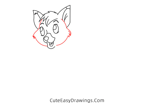 how to draw tod from the fox and the hound - www.cuteeasydrawings.com