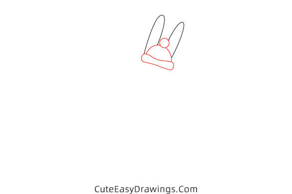 how to draw grampy rabbit from peppa pig - www.cuteeasydrawings.com