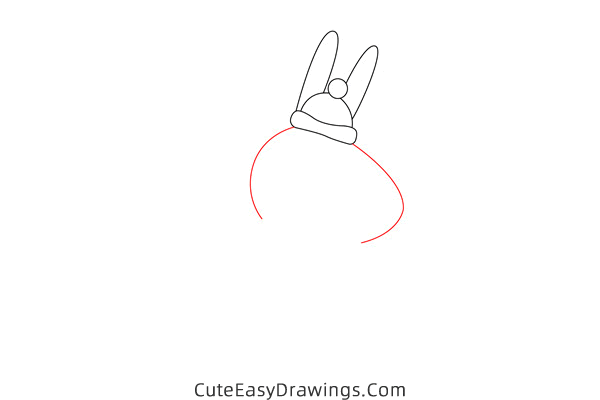 how to draw grampy rabbit from peppa pig - www.cuteeasydrawings.com