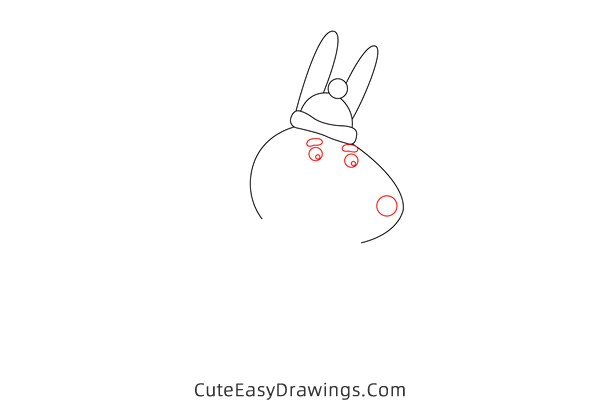 how to draw grampy rabbit from peppa pig - www.cuteeasydrawings.com