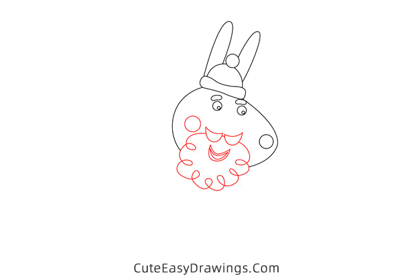 how to draw grampy rabbit from peppa pig - www.cuteeasydrawings.com