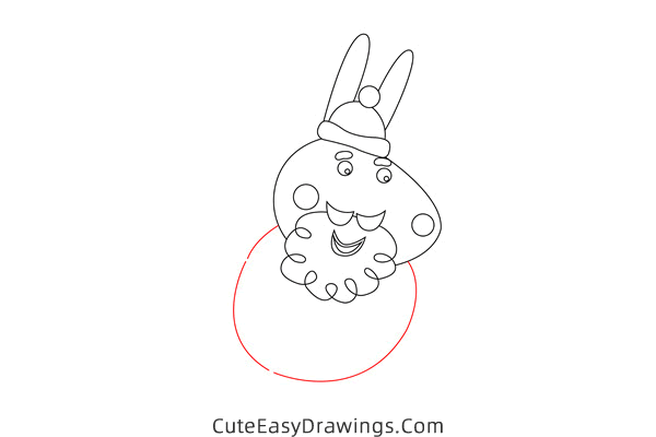 how to draw grampy rabbit from peppa pig - www.cuteeasydrawings.com