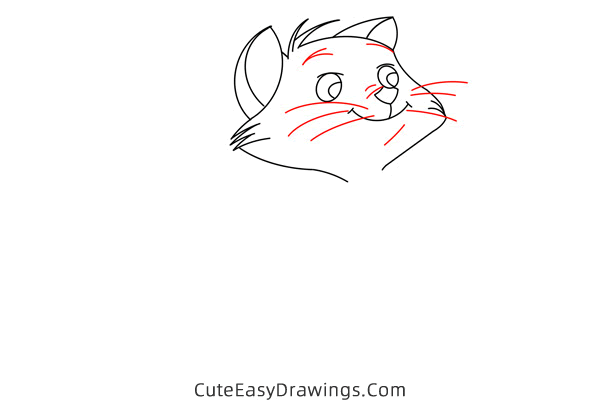 how to draw berlioz from the aristocats - www.cuteeasydrawings.com
