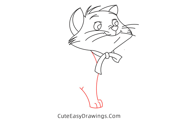 how to draw berlioz from the aristocats - www.cuteeasydrawings.com