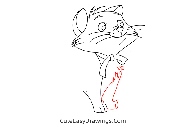 how to draw berlioz from the aristocats - www.cuteeasydrawings.com
