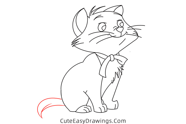 how to draw berlioz from the aristocats - www.cuteeasydrawings.com