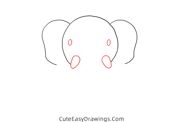 how to draw an elephant easy - www.cuteeasydrawings.com
