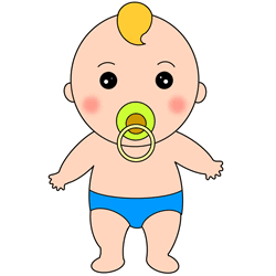 How to Draw a Baby with a Pacifier Step by Step