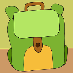 How to Draw a Backpack Step by Step