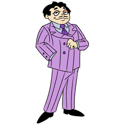 How to Draw Gomez Addams from The Addams Family Step by Step