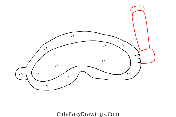 how to draw a diving mask - www.cuteeasydrawings.com