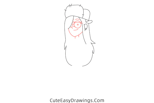how to draw wendy corduroy from gravity falls - www.cuteeasydrawings.com
