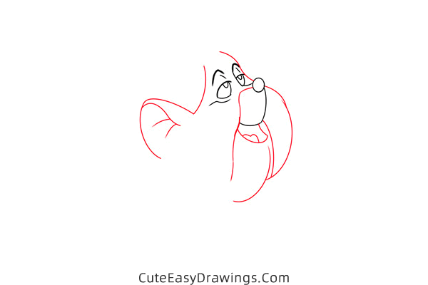 how to draw the mouse queen from the great mouse detective - www.cuteeasydrawings.com