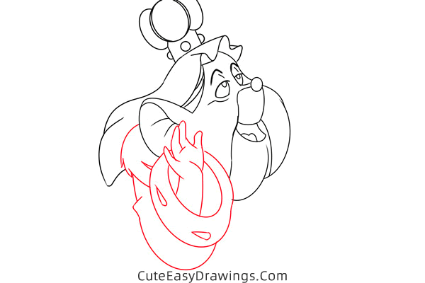 how to draw the mouse queen from the great mouse detective - www.cuteeasydrawings.com