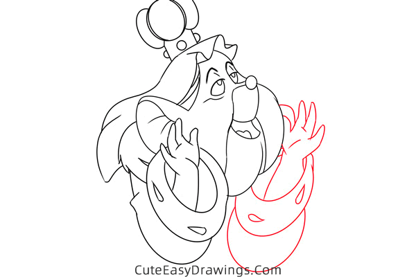 how to draw the mouse queen from the great mouse detective - www.cuteeasydrawings.com