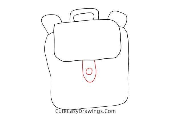 how to draw a backpack - www.cuteeasydrawings.com