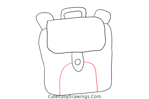 how to draw a backpack - www.cuteeasydrawings.com