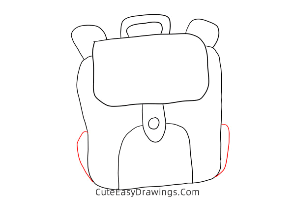 how to draw a backpack - www.cuteeasydrawings.com