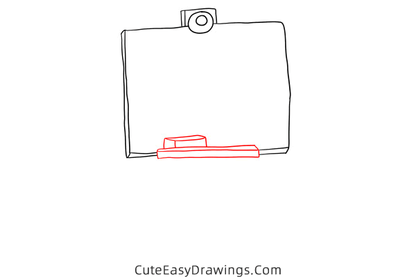 how to draw a chalkboard with back to school - www.cuteeasydrawings.com