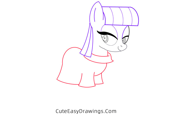 how to draw maud pie from my little pony - www.cuteeasydrawings.com