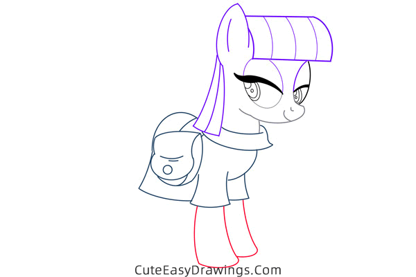 how to draw maud pie from my little pony - www.cuteeasydrawings.com