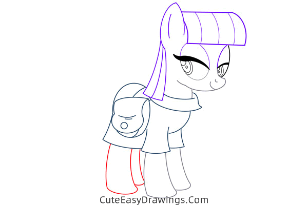how to draw maud pie from my little pony - www.cuteeasydrawings.com