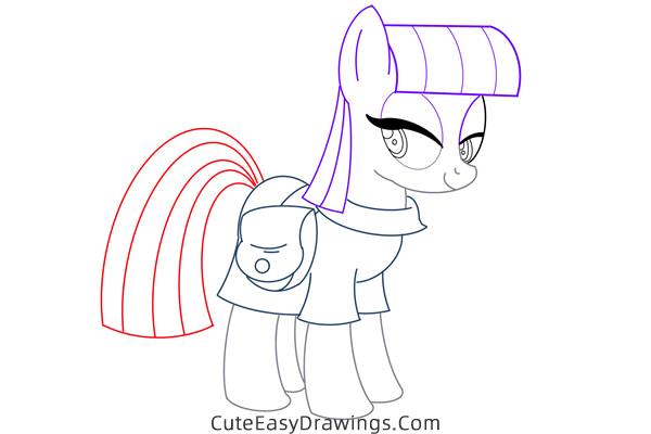how to draw maud pie from my little pony - www.cuteeasydrawings.com