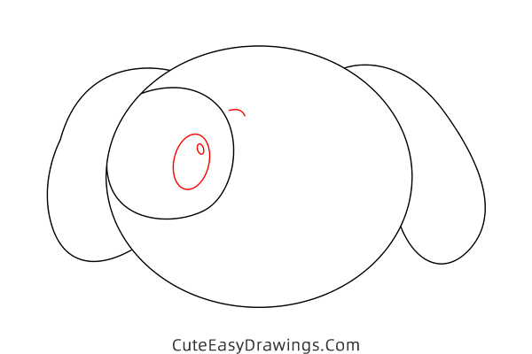 how to draw a puppy face - www.cuteeasydrawings.com
