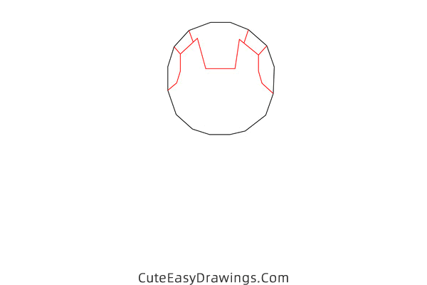 how to draw iron man easy - www.cuteeasydrawings.com