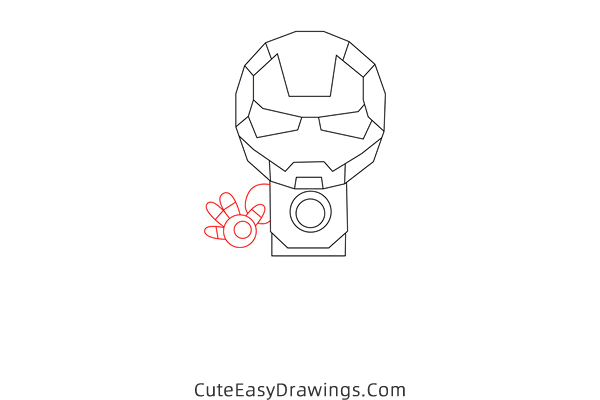 how to draw iron man easy - www.cuteeasydrawings.com
