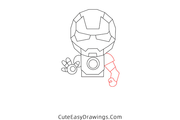 how to draw iron man easy - www.cuteeasydrawings.com
