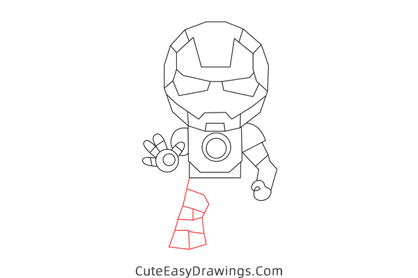how to draw iron man easy - www.cuteeasydrawings.com