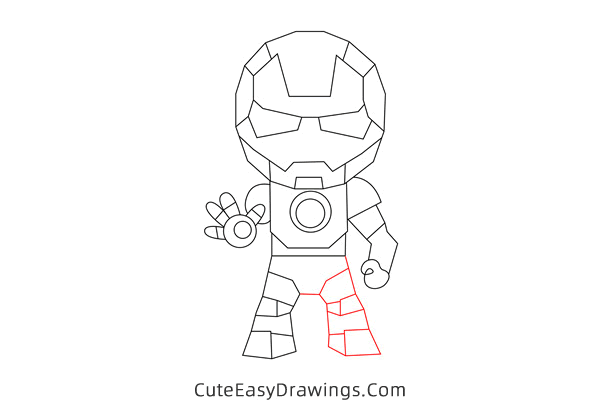 how to draw iron man easy - www.cuteeasydrawings.com