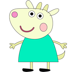 How to Draw Gabriella Goat from Peppa Pig Step by Step