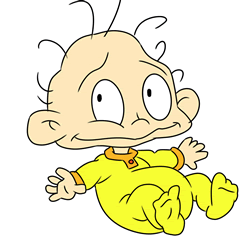 How to Draw Dil Pickles from Rugrats in Paris Step by Step