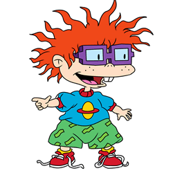 How to Draw Chuckie Finster from Rugrats in Paris Step by Step